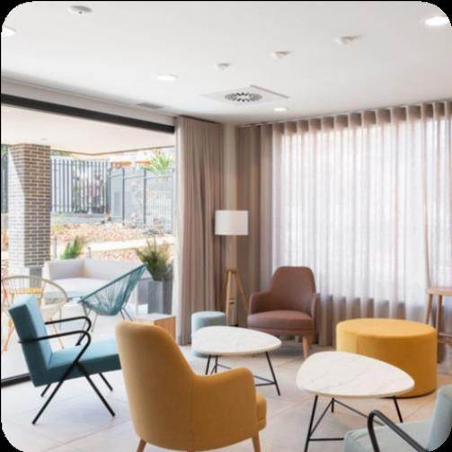 Chill-out lounge at the TFL residence